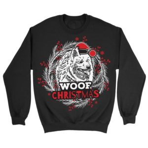 Samoyed Ugly Woof Dog Lover Christmas Sweatshirt product photo 0