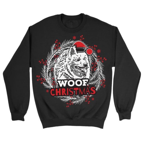 Samoyed Ugly Woof Dog Lover Christmas Sweatshirt product photo 0