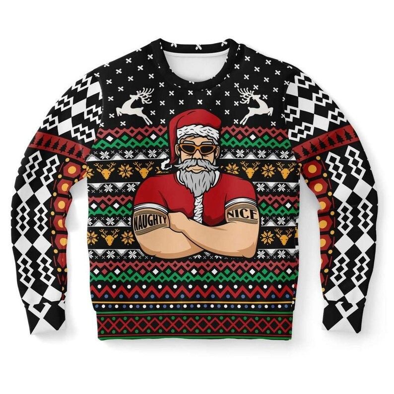 santa-bouncer-naughty-nice-santa-christmas-3d-sweater-aop-sweater-black-s.jpeg Santa Bouncer Naughty Nice Santa Christmas 3D Sweater AOP Sweater Black S