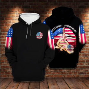 She's A Good Girl Lover Jesus And America All Over Print 3D Shirt 3D Hoodie Black S