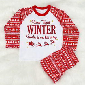 Sleep Tight Winter Santa Is On His Way Pajamas Set product photo 1