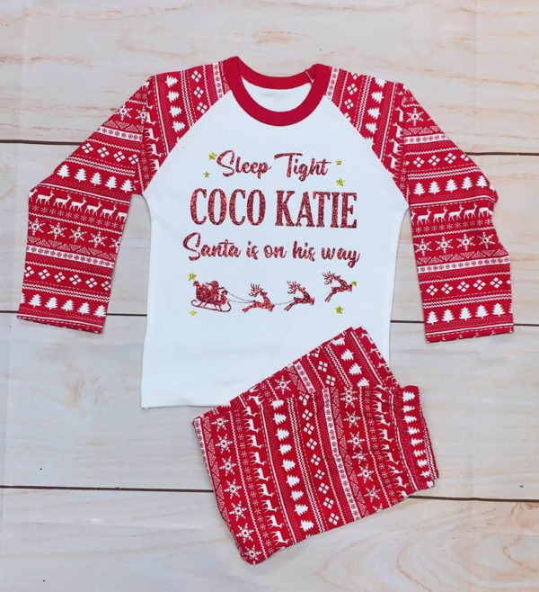 Sleep Tight Winter Santa Is On His Way Pajamas Set product photo 3