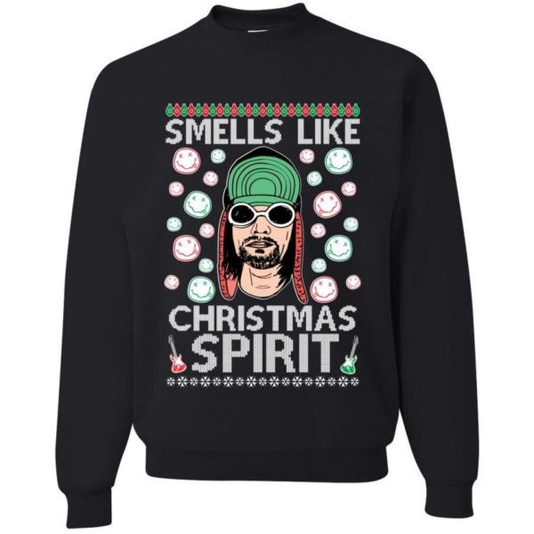 Smells Like Christmas Spirit Christmas Sweatshirt Sweatshirt Black S