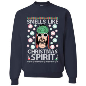 Smells Like Christmas Spirit Christmas Sweatshirt Sweatshirt Navy S