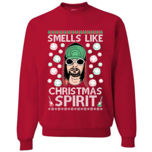 Smells Like Christmas Spirit Christmas Sweatshirt Sweatshirt Red S