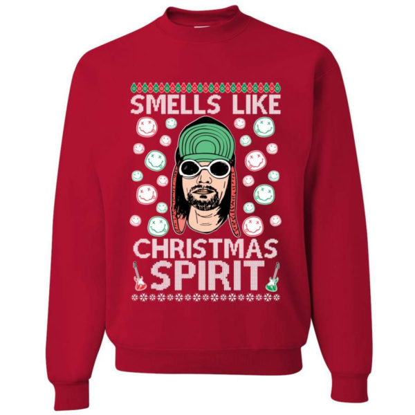 Smells Like Christmas Spirit Christmas Sweatshirt Sweatshirt Red S