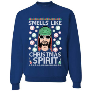 Smells Like Christmas Spirit Christmas Sweatshirt Sweatshirt Royal S