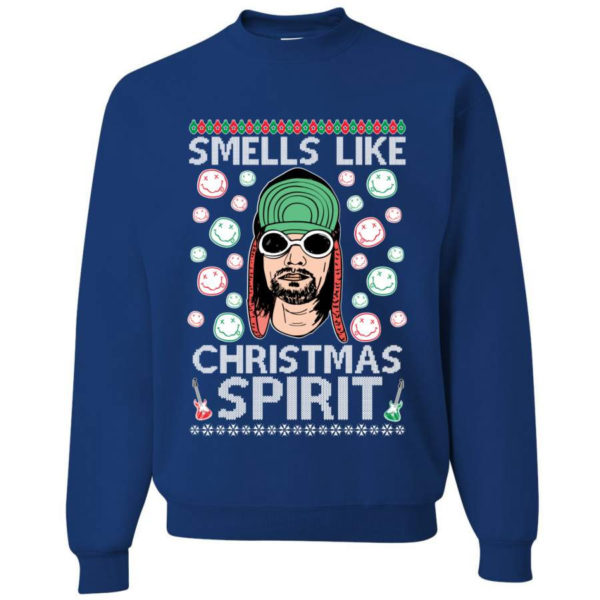 Smells Like Christmas Spirit Christmas Sweatshirt Sweatshirt Royal S