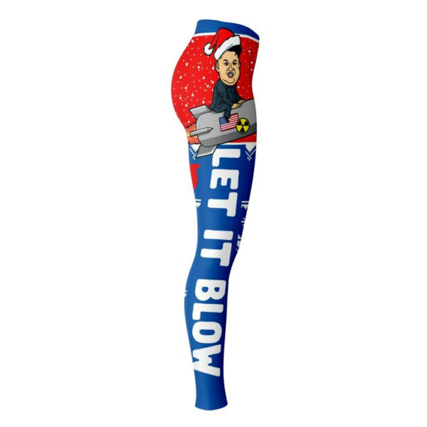 Smissile Let It Blow Christmas Leggings 3D All Over Print product photo 2