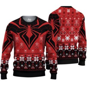 Spider Man Christmas Gift 3D Sweater AOP Sweater Red S