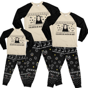 Spirited Away No Face Pajamas Set Kid Pajamas Shirt Taupe 2Y