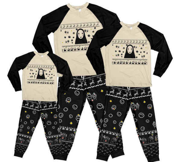 Spirited Away No Face Pajamas Set Kid Pajamas Shirt Taupe 2Y