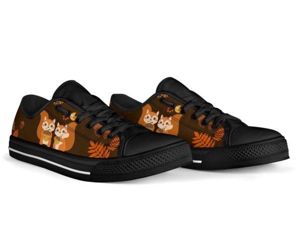 Squirrel Black Canvas Shoes Men & Women product photo 1