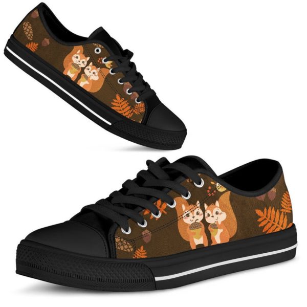 Squirrel Black Canvas Shoes Men & Women product photo 3