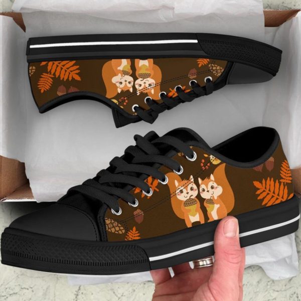 Squirrel Black Canvas Shoes Men & Women product photo 0
