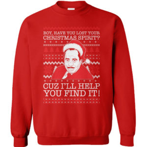 Stanley Hudson Boy, Have You Lost Your Christmas Spirit Christmas Sweatshirt Sweatshirt Red S