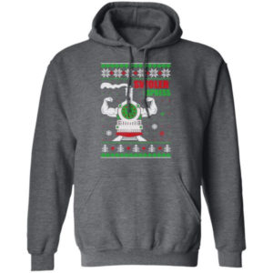 Swoler Express Power Train Christmas Shirt Hoodie Dark Heather S