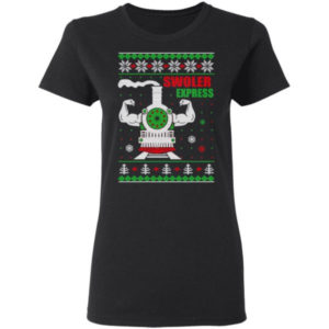 Swoler Express Power Train Christmas Shirt Ladies T-Shirt Black S