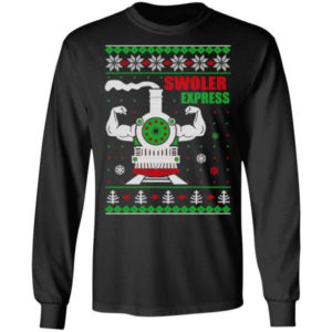 Swoler Express Power Train Christmas Shirt Long Sleeve Black S
