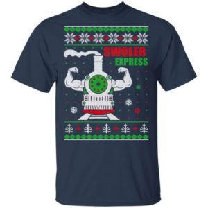 Swoler Express Power Train Christmas Shirt Unisex T-Shirt Navy S