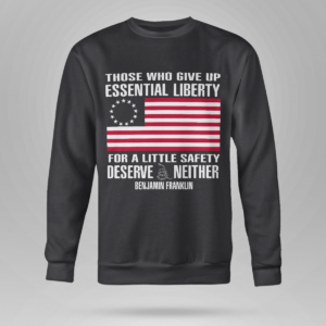 those who give up essential liberty shirt crewneck sweatshirt black s 1 300x300 image Those Who Give Up, Essential Liberty Shirt Crewneck Sweatshirt Black S