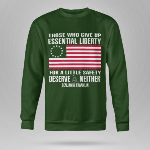 those who give up essential liberty shirt crewneck sweatshirt forest green s 1 300x300 image Those Who Give Up, Essential Liberty Shirt Crewneck Sweatshirt Forest Green S