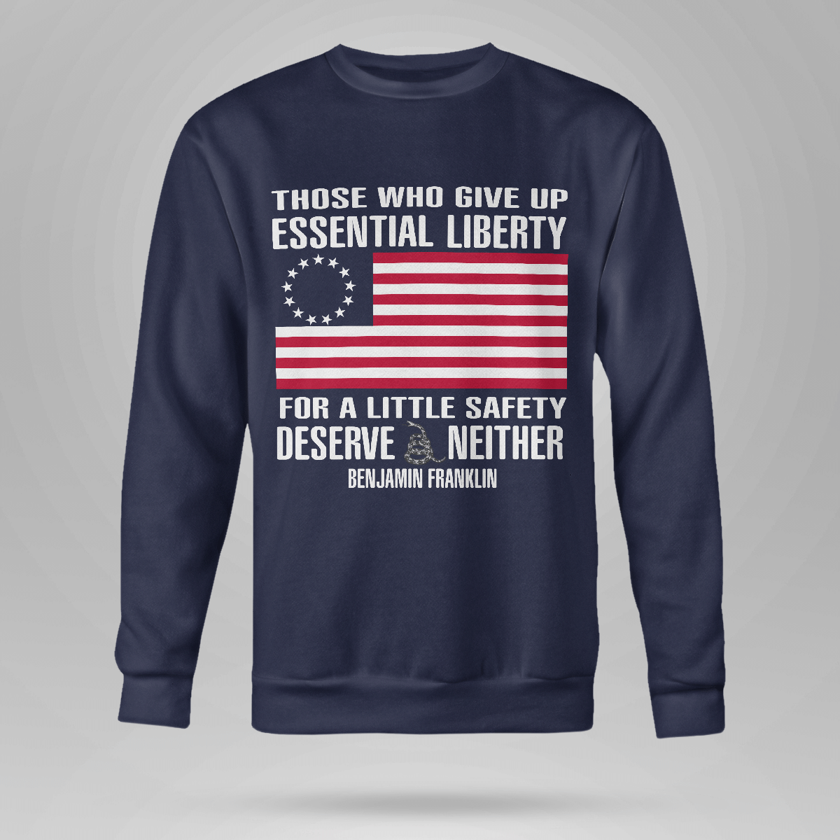 those-who-give-up-essential-liberty-shirt-crewneck-sweatshirt-navy-s-1.png Those Who Give Up, Essential Liberty Shirt Crewneck Sweatshirt Navy S