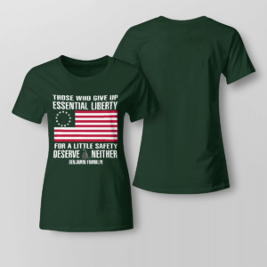 those who give up essential liberty shirt ladies t shirt forest green xs 1 300x300 image Those Who Give Up, Essential Liberty Shirt Ladies T-shirt Forest Green XS