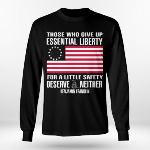 those who give up essential liberty shirt long sleeve tee black s 1 300x300 image Those Who Give Up, Essential Liberty Shirt Long Sleeve Tee Black S