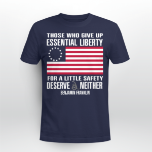 Those Who Give Up, Essential Liberty Shirt Unisex T-shirt Navy S