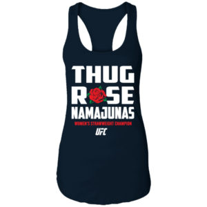 Thug Rose Namajunas UFC NL1533 Ladies Ideal Racerback Tank Midnight Navy S