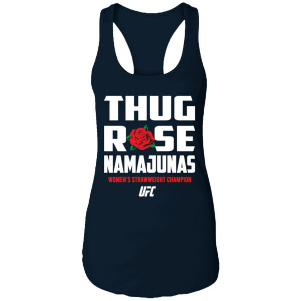 Thug Rose Namajunas UFC NL1533 Ladies Ideal Racerback Tank Midnight Navy S