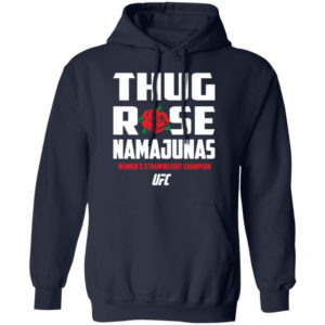 Thug Rose Namajunas UFC Z66 Pullover Hoodie Navy S