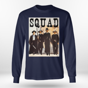 Tombstone Squad Shirt Long Sleeve Tee Navy S