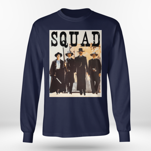 Tombstone Squad Shirt Long Sleeve Tee Navy S