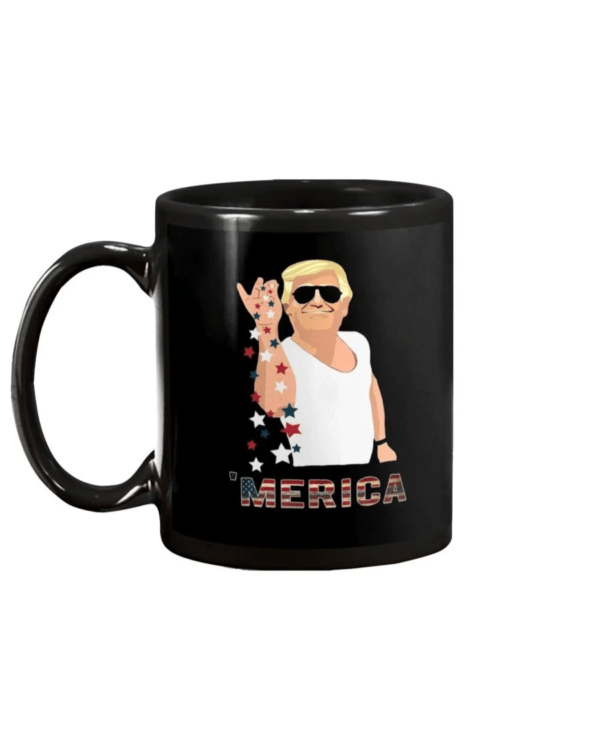 Trump Bae Salt Merica American Flag Mug Ceramic Mug 11oz Black