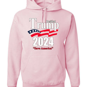 Trump President 2024 Shirt Save America Hoodie Hoodie Light Pink S