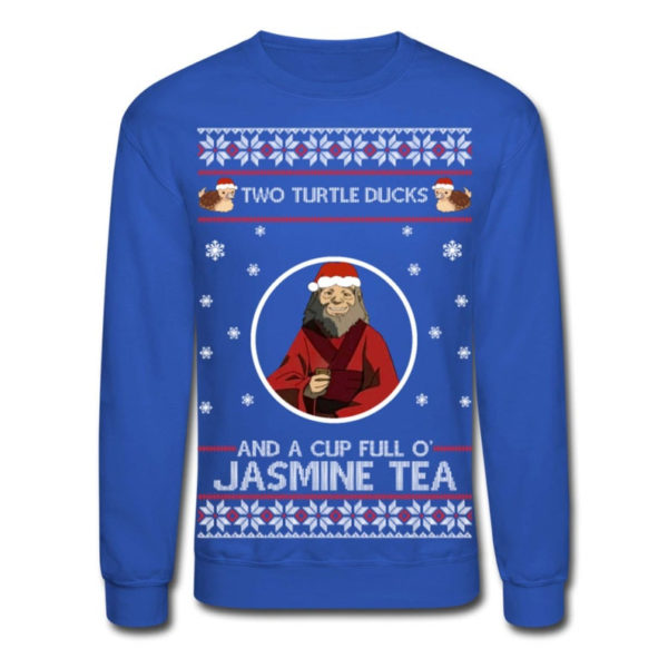 Two Turtle Ducks And A Cup Full O' Jasmine Tea Christmas Sweatshirt product photo 4