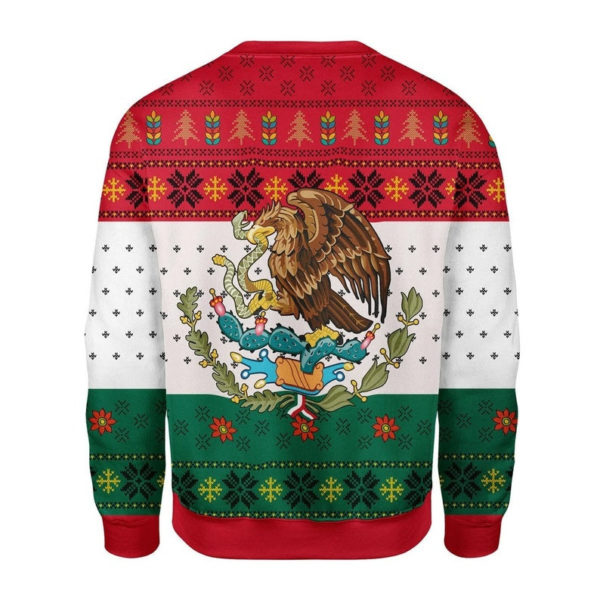 Wild Eagle Mexican Ugly Christmas 3D Sweater product photo 2