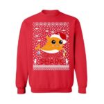 Yellow Dolphin Welcome Christmas Smiling Shark Sweatshirt Sweatshirt Red S