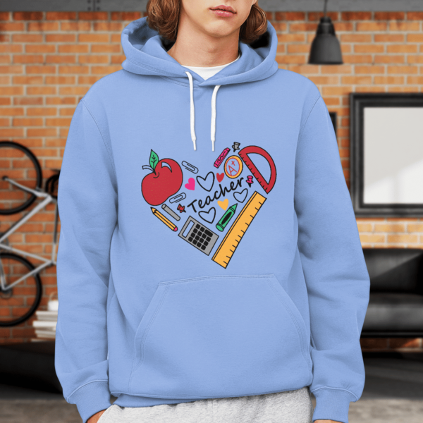 Teach Love Inspire, Teacher Tools Hear Back To School, First Grade Teacher Shirt Product Photo