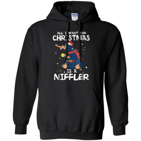 All I Want For Christmas Is A Niffler Christmas Shirt Hoodie Black S