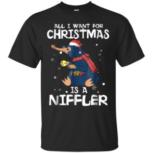 All I Want For Christmas Is A Niffler Christmas Shirt Unisex T-Shirt Black S