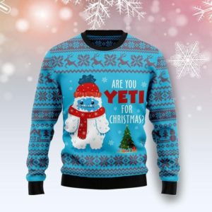 Are You Yeti For Christmas? Sweater AOP Sweater Blue S
