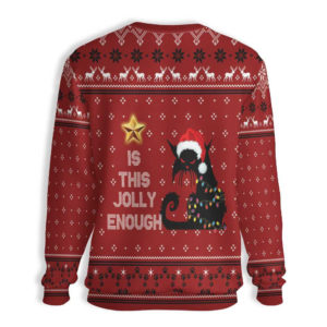 Black Cat Is This Jolly Enough 3D Sweater product photo 2