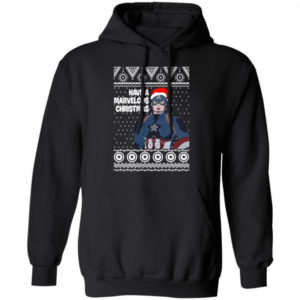 Captain Have A Marvelous Christmas Shirt Hoodie Black S