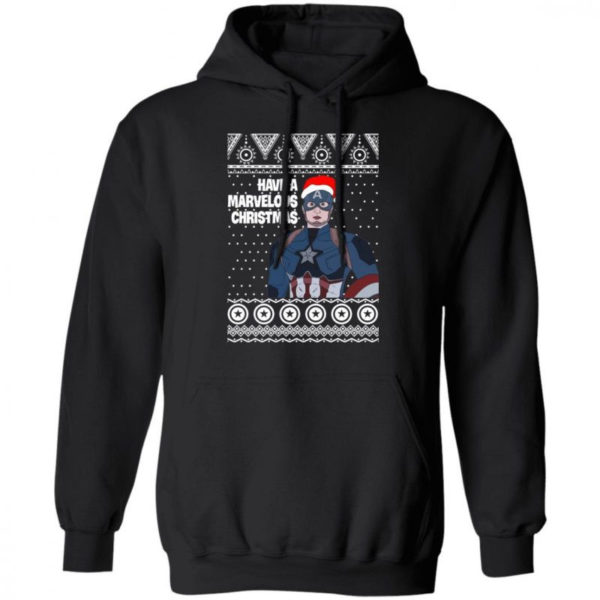 Captain Have A Marvelous Christmas Shirt Hoodie Black S