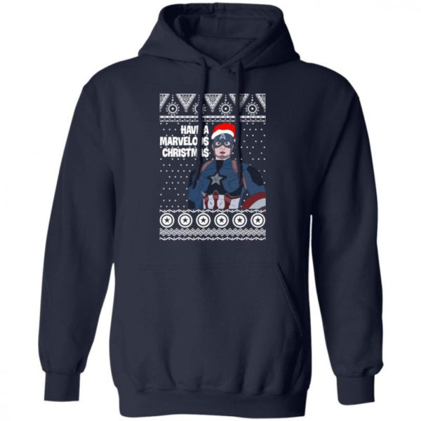 Captain Have A Marvelous Christmas Shirt Hoodie Navy S