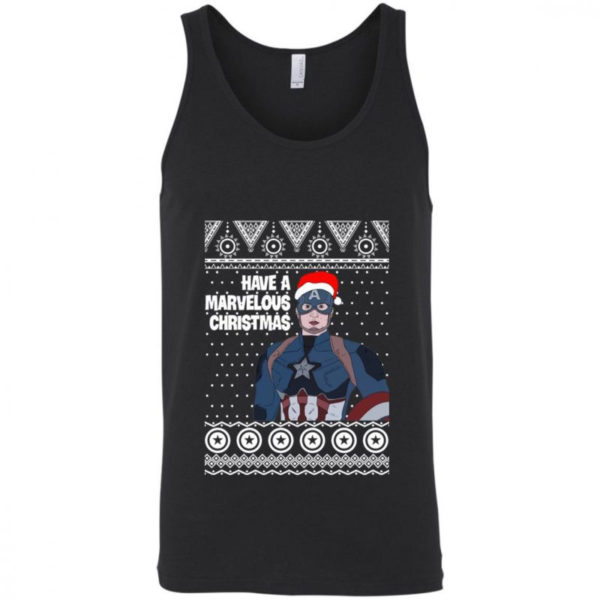 Captain Have A Marvelous Christmas Shirt Unisex Tank Top Black S