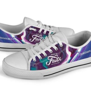 Christian Walk by Faith Low Top Shoes For Men And Women - Women's Shoes - White